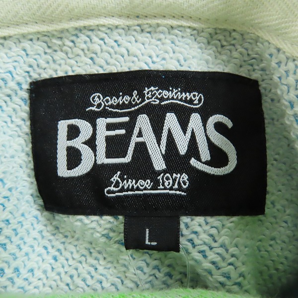実際に弊社で買取させて頂いた【未使用】BEAMS/ビームス ジップアップパーカー/Lの画像 2枚目