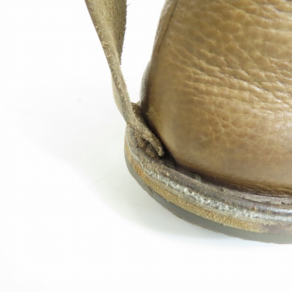 実際に弊社で買取させて頂いたtrippen/トリッペン SPACE 2ホール レザーチャッカブーツ ブラウンの画像 8枚目