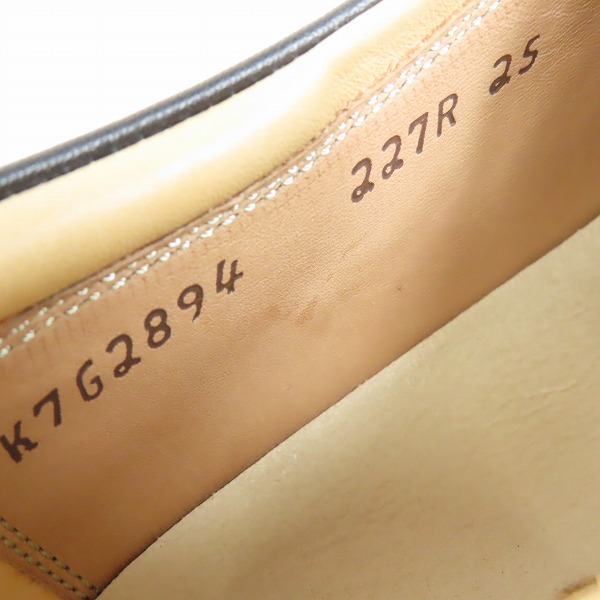 実際に弊社で買取させて頂いたREGAL/リーガル モンクストラップ レザーシューズ 227R/25.0の画像 7枚目