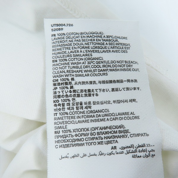 実際に弊社で買取させて頂いたami alexandre mattiussi/アミ アレクサンドルマテュッシ ハートAロゴ刺繍 半袖Tシャツ UTS004.726/Mの画像 4枚目