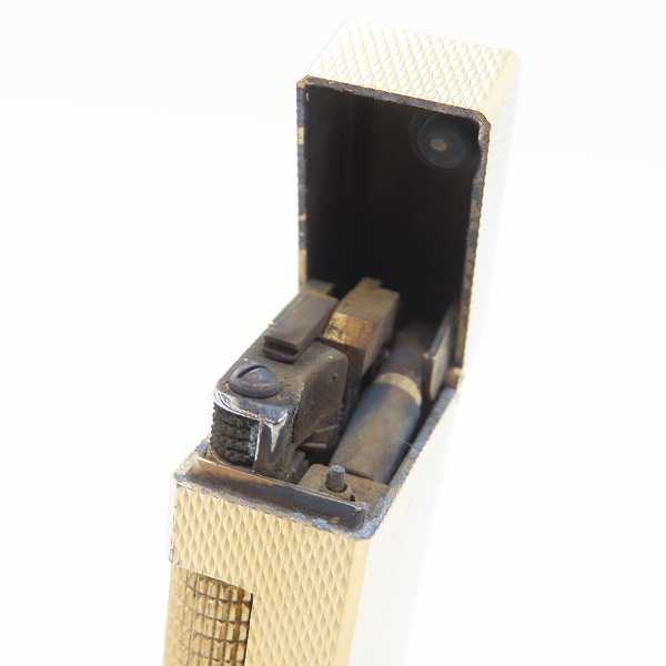 実際に弊社で買取させて頂いたdunhill/ダンヒル サイドローラー ガスライター ゴールドカラーの画像 4枚目