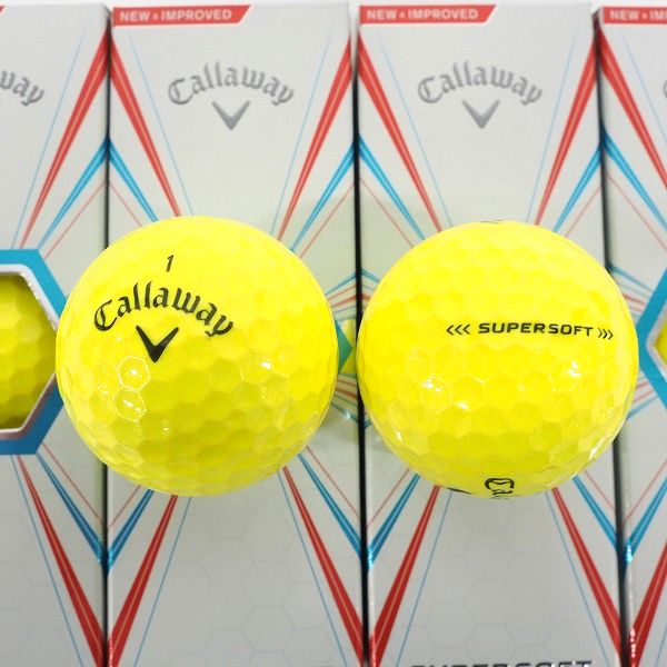 実際に弊社で買取させて頂いた 【未使用】Callaway/キャロウェイ SUPERSOFT/スーパーソフト ゴルフボール イエロー 1ダース の画像 1枚目