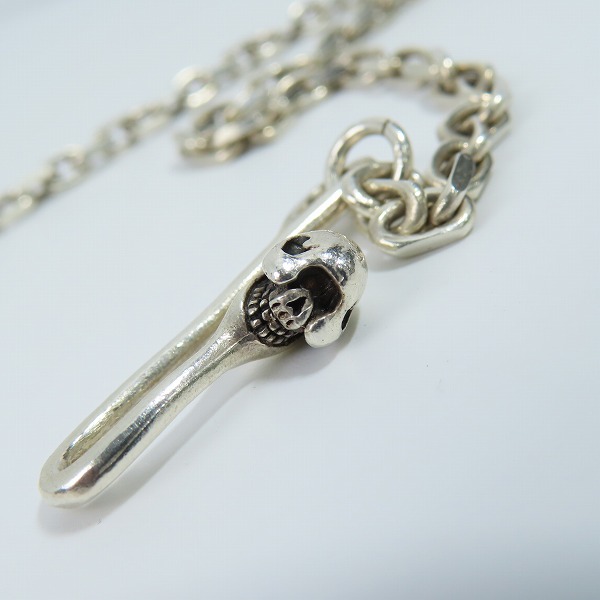 実際に弊社で買取させて頂いたSTOP LIGHT/ストップライト スカルフック付きネックレスチェーンの画像 4枚目