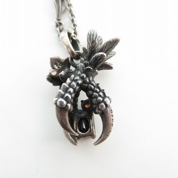 実際に弊社で買取させて頂いた【ギャラ付】Bloody Mary/ブラッディマリー 2008年限定 GROW 10th Anniversary/グロウ ペンダント w/オニキス×ガーネットの画像 3枚目