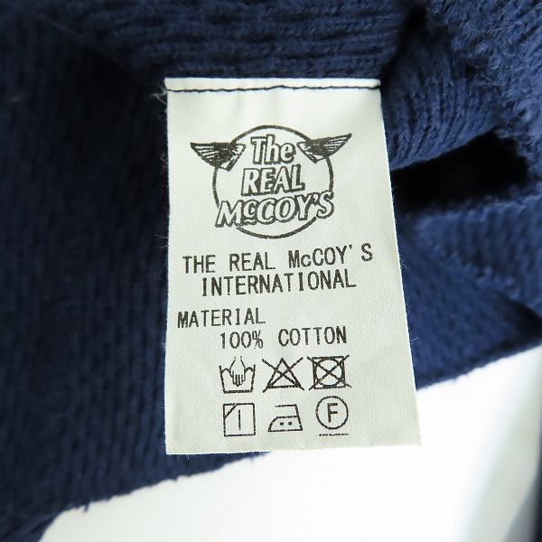 実際に弊社で買取させて頂いたThe REAL McCOY'S/リアルマッコイズ コットン 長袖Tシャツ/ネイビー/Mの画像 3枚目
