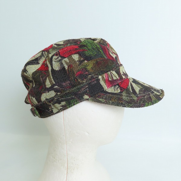 実際に弊社で買取させて頂いたCA4LA/カシラ 総柄帽子 zkn00889の画像 3枚目