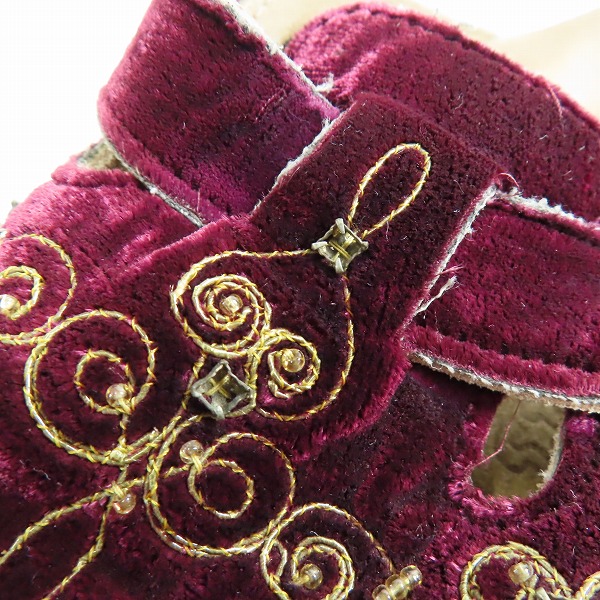 実際に弊社で買取させて頂いたNUMBER NINE × BIRKENSTOCK/ナンバーナイン × ビルケンシュトック 初期 ベロアサンダル 26の画像 7枚目