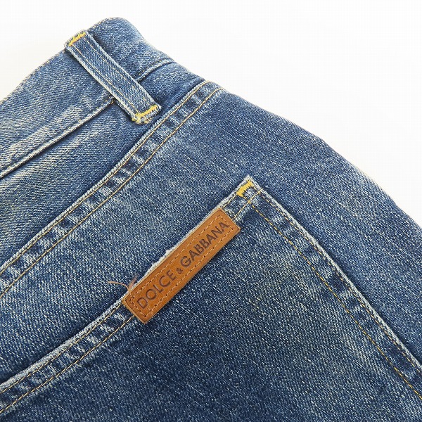 実際に弊社で買取させて頂いたDOLCE&GABBANA/ドルチェ&ガッバーナ DENIM 14GOLD/Gold Fit G641LD デニムパンツ G641LD G8Q12/52の画像 8枚目