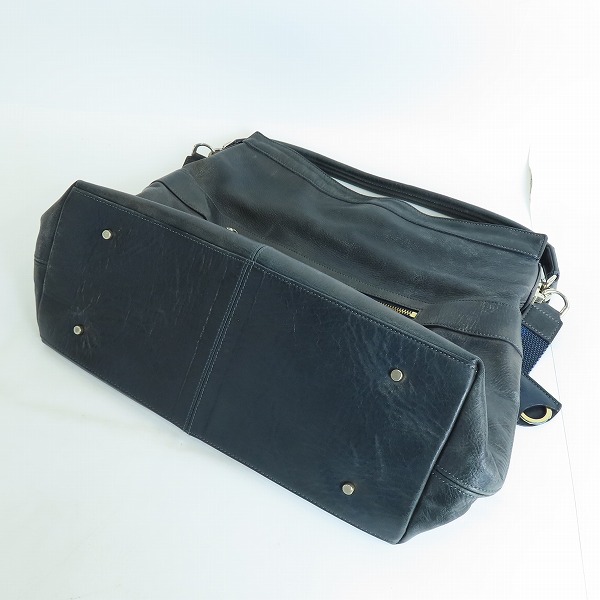 実際に弊社で買取させて頂いたaniary/アニアリ 裏地カモフラ/迷彩 レザー トートバッグ/ショルダーバッグの画像 2枚目