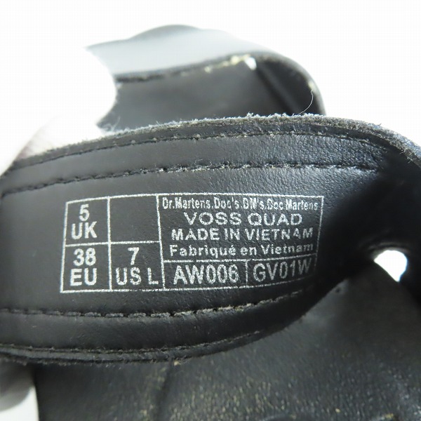 実際に弊社で買取させて頂いたDr.Martens/ドクターマーチン VOSS QUAD/ヴォス レザー 厚底 サンダル 26725001/UK5の画像 5枚目