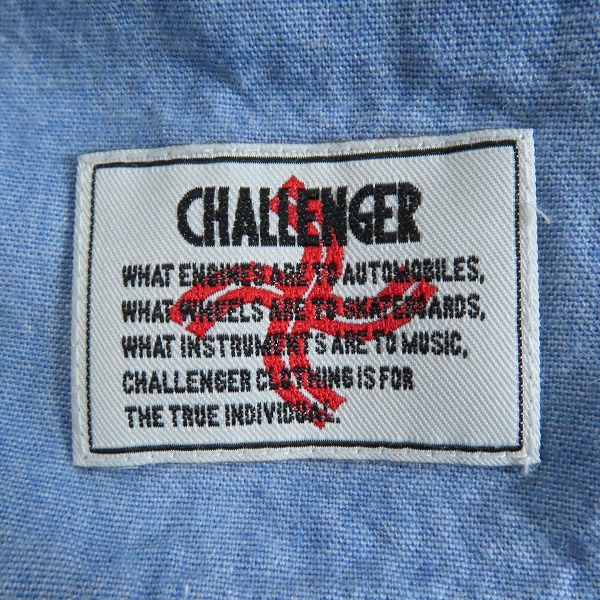 実際に弊社で買取させて頂いたCHALLENGER/チャレンジャー ドットデザイン シャンブレー シャツ CLG-SH010-013/Sの画像 5枚目