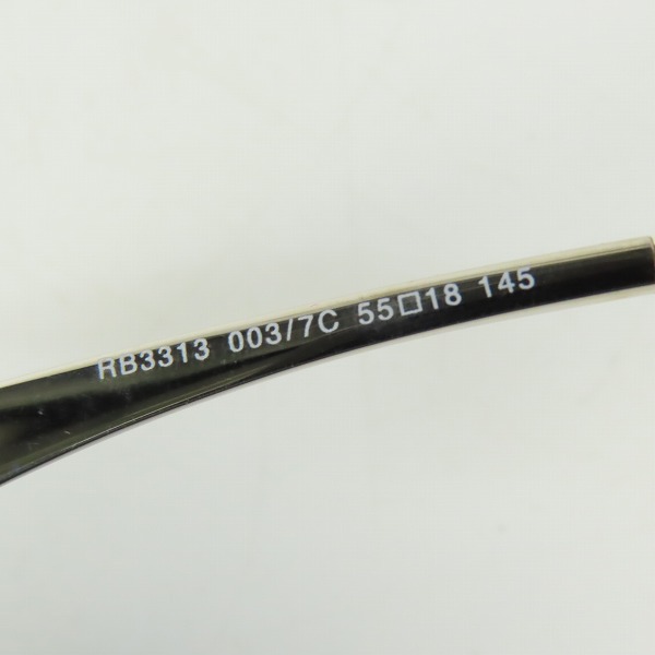 実際に弊社で買取させて頂いたRay-Ban/レイバン サングラス RB3313 003/7Cの画像 7枚目