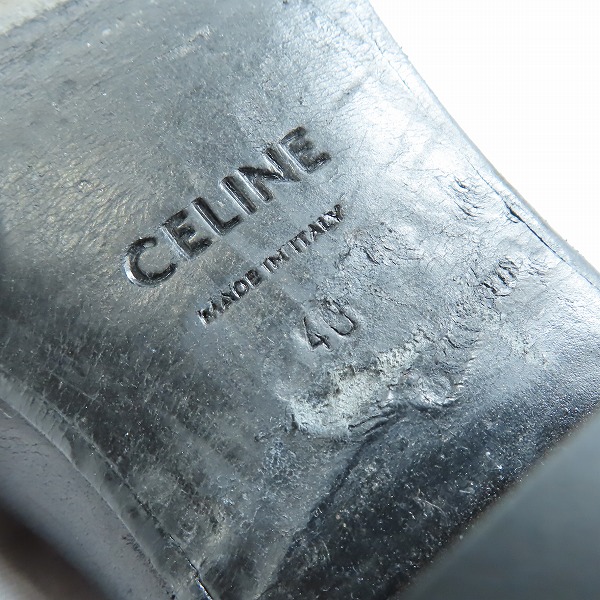 実際に弊社で買取させて頂いたCELINE/セリーヌ ジャクノサイドジップブーツ/ヒールブーツ MG0291/40の画像 6枚目