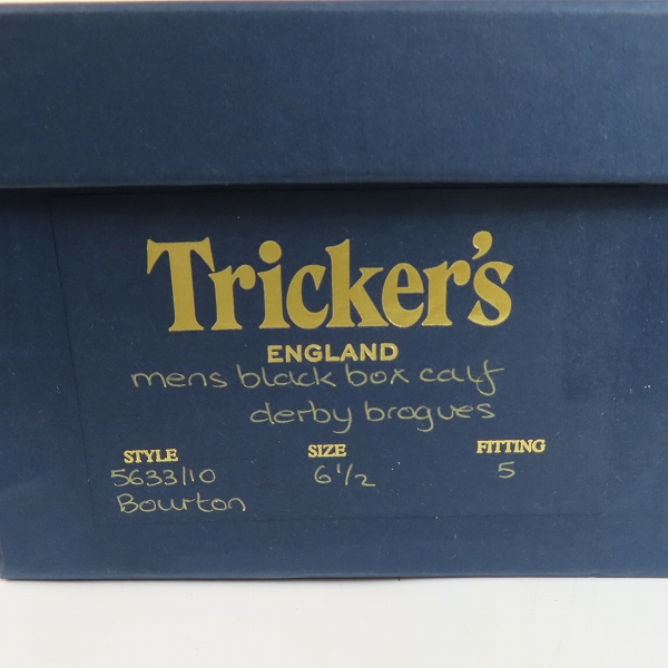 実際に弊社で買取させて頂いたTricker's/トリッカーズ ウィングチップシューズ M5633D/6.5の画像 9枚目