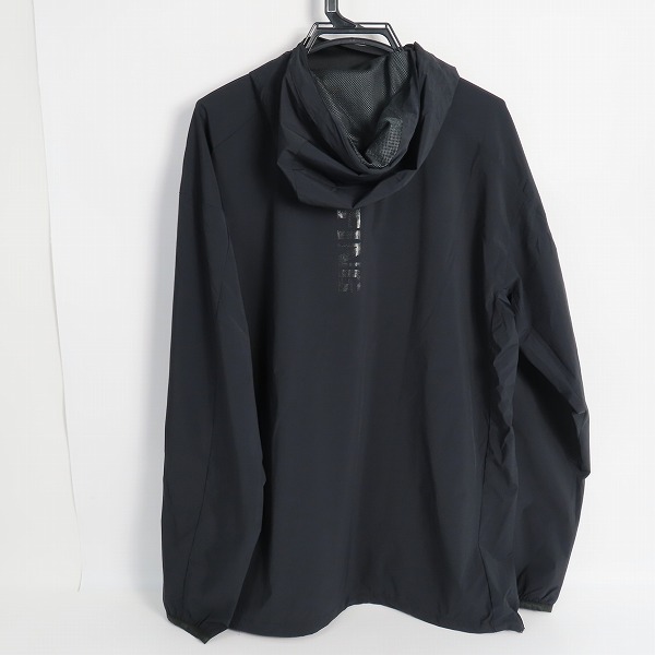 実際に弊社で買取させて頂いた【未使用】BRIEFING/ブリーフィング WIND HOODIE 超撥水 ウィンドブレーカー プルオーバー ブラック BRG223M19/XLの画像 1枚目