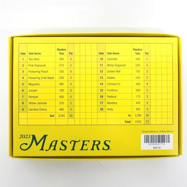 実際に弊社で買取させて頂いた【未使用/オウンネーム】Titleist/タイトリスト VELOCITY/ベロシティ 2023 MASTERS ゴルフボール ホワイト 1ダースの画像 3枚目