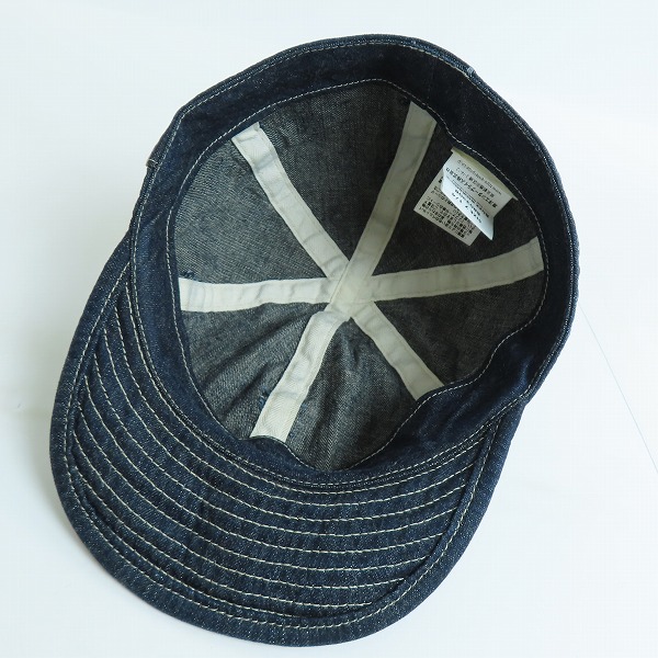 実際に弊社で買取させて頂いたBUZZ RICKSON'S/バズリクソンズ アーミーデニムキャップ BR02308/7 1/4の画像 4枚目