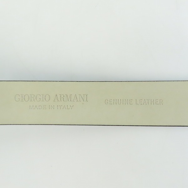 実際に弊社で買取させて頂いたGIORGIO ARMANI/ジョルジオアルマーニ 型押しレザー ベルト 943/46の画像 3枚目