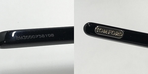 実際に弊社で買取させて頂いたTOM FORD/トムフォード スクエア型 眼鏡/メガネフレーム TF5855-D-B 001の画像 7枚目
