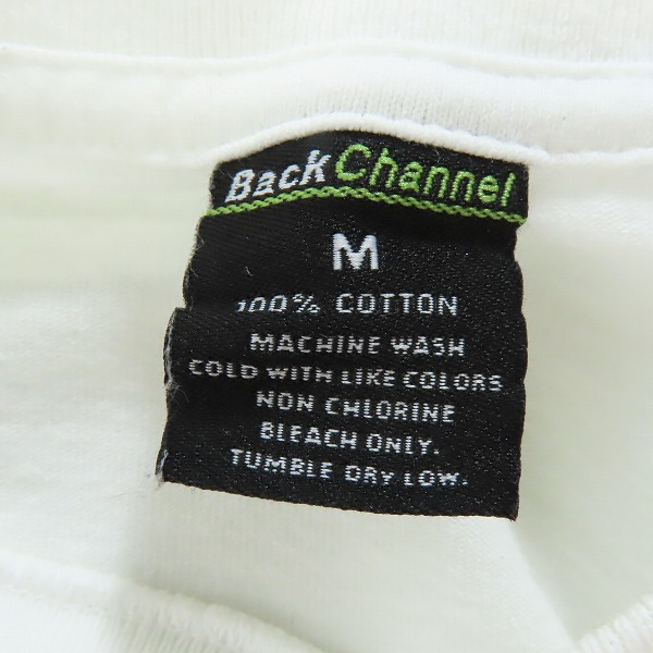 実際に弊社で買取させて頂いたBack Channel/バックチャンネル 半袖Tシャツ ホワイト/Mの画像 2枚目