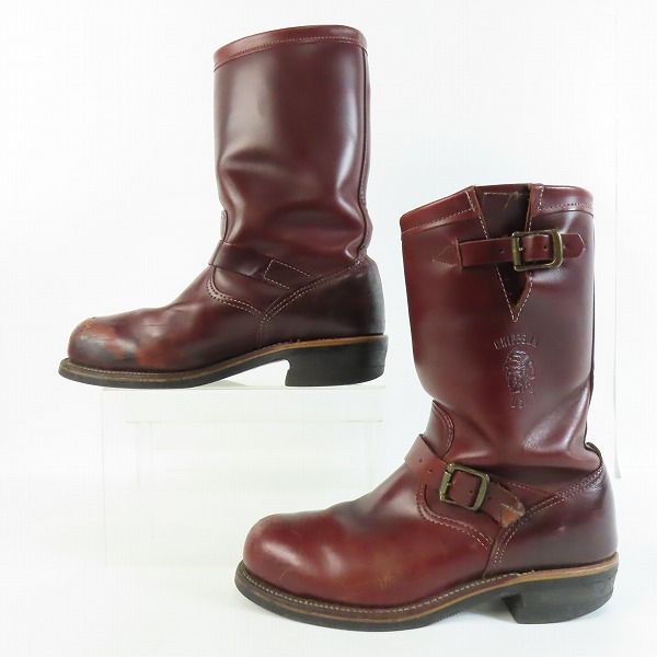 実際に弊社で買取させて頂いたCHIPPEWA/チペワ CORDOVAN/コードバン エンジニアブーツ 91068/9Eの画像 3枚目
