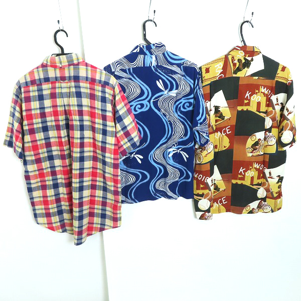 実際に弊社で買取させて頂いたEVISU/エヴィス 開襟シャツ/アロハシャツ 3点セットの画像 1枚目