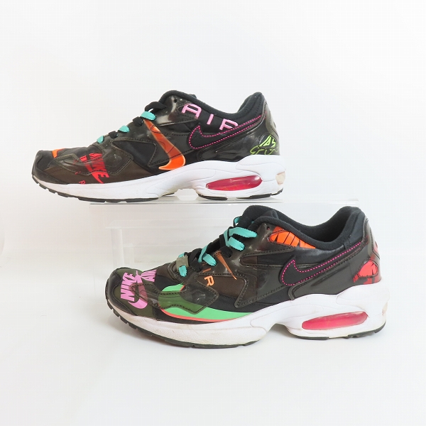 実際に弊社で買取させて頂いたNIKE×ATMOS/ナイキ×アトモス AIR MAX2 LIGHT QS/エアマックス2 ライト クイックストライク CI5590-001/26.5の画像 3枚目