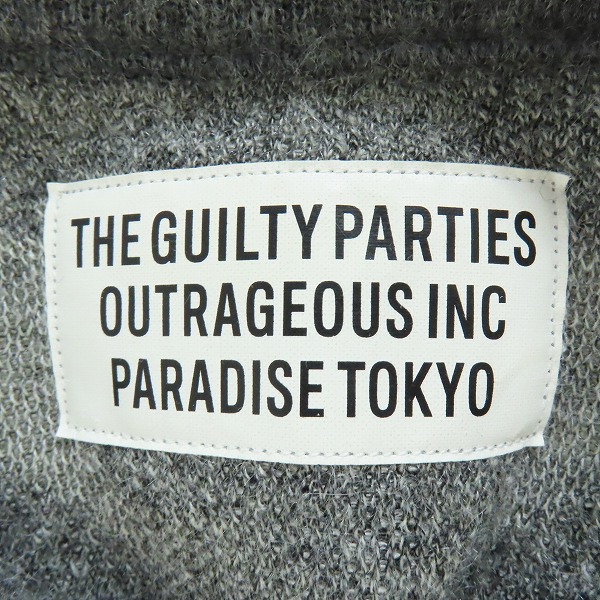 実際に弊社で買取させて頂いたWACKO MARIA/ワコマリア STAR MOHAIR KNIT U NECK スター モヘアニットセーター WMK-JQ02/Lの画像 2枚目