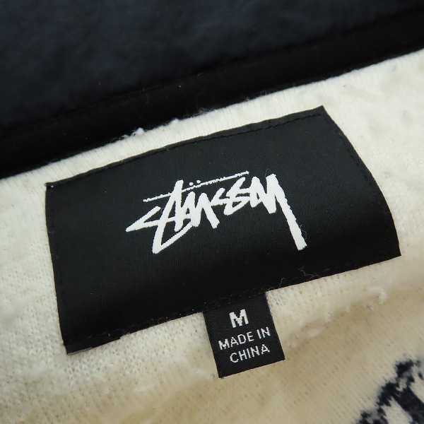 実際に弊社で買取させて頂いた stussy/ステューシ フリースジャケット Mask Jacquard Sherp/Mの画像 2枚目