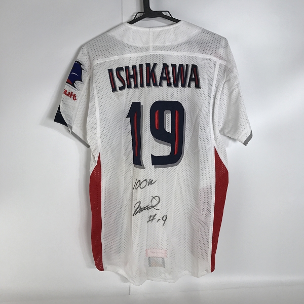 実際に弊社で買取させて頂いたZETT×BEAMS/ゼット×ビームス 東京ヤクルトスワローズ レプリカユニフォーム #19 石川雅規 YSRP2/フリー(XL)の画像 1枚目