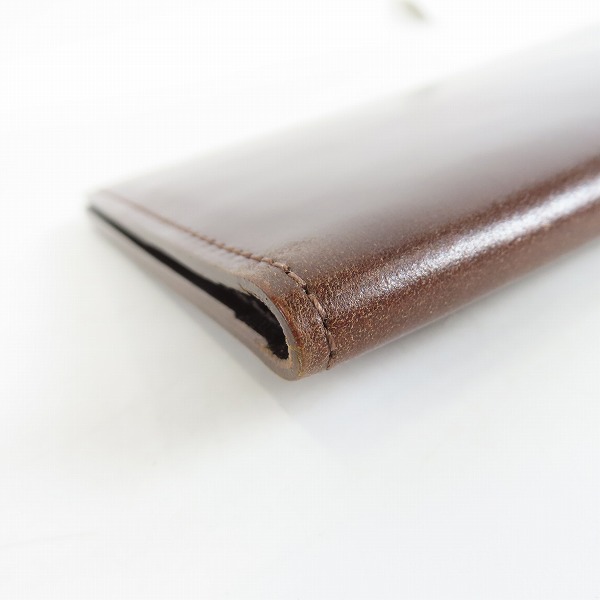 実際に弊社で買取させて頂いた土屋鞄製造所/ツチヤカバン コードバン ロングウォレット/長財布の画像 8枚目