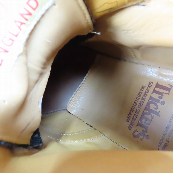 実際に弊社で買取させて頂いたTricker's/トリッカーズ STOW/ストウ ウイングチップ カントリーブーツ 5634 8.5の画像 6枚目