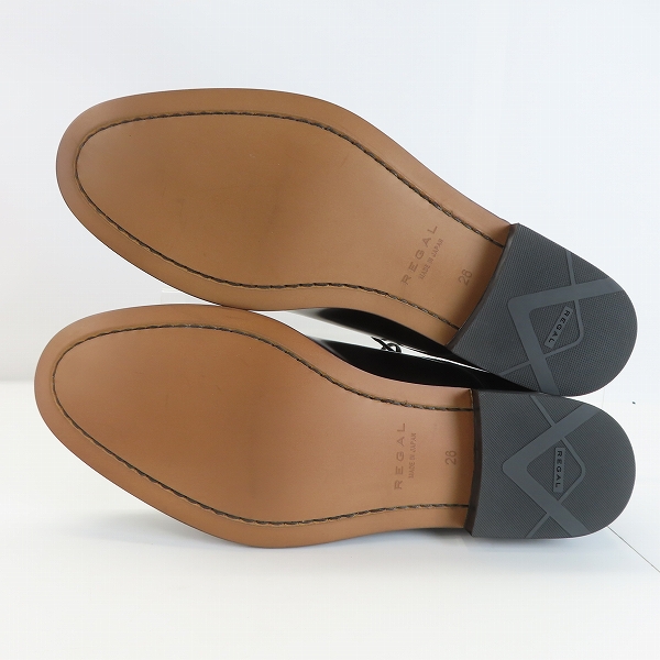 実際に弊社で買取させて頂いたREGAL/リーガル プレーントゥ ビジネスシューズ ブラック 44YR/26.0の画像 2枚目