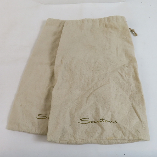 実際に弊社で買取させて頂いたsantoni/サントーニ グッドイヤー ストレートチップ 茶 7313/7の画像 7枚目