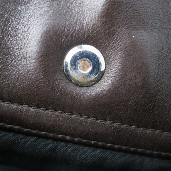 実際に弊社で買取させて頂いたBALLY/バリー ストライプ レザー ショルダー バッグの画像 6枚目