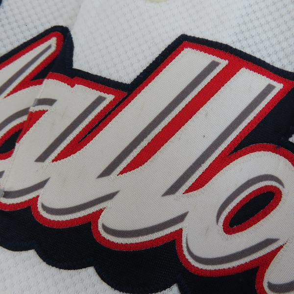 実際に弊社で買取させて頂いたZETT×BEAMS/ゼット×ビームス NPBマーク 東京ヤクルトスワローズ ホーム ユニフォーム #19 石川雅規/Oの画像 8枚目