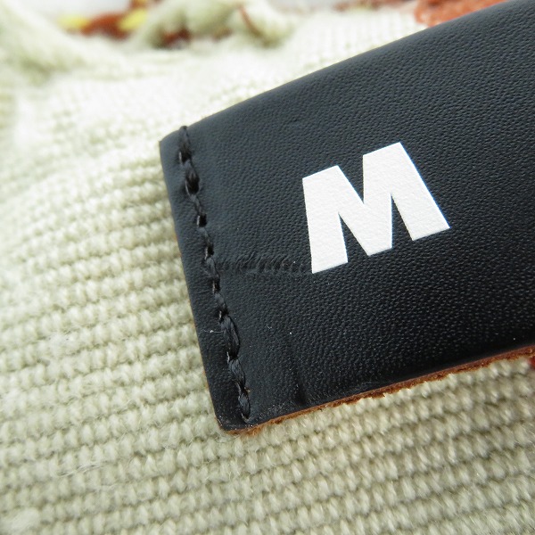 実際に弊社で買取させて頂いたMARNI/マルニ ストライプ柄 フリンジ付きハンモックバッグ ストライプ柄の画像 5枚目