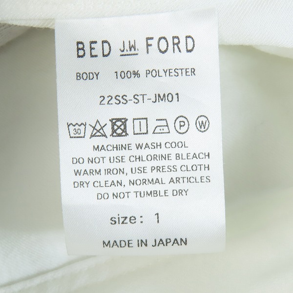 実際に弊社で買取させて頂いたBED J.W. FORD/ベッドフォード フラワー 刺繍 シャツ/ジャケット/ブルゾン  22SS-ST-JM01/1の画像 3枚目
