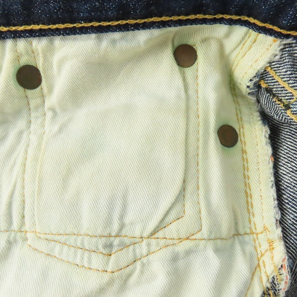 実際に弊社で買取させて頂いたTHE FLAT HEAD/フラットヘッド ブーツカット デニムパンツ LOT.3007/W32L36の画像 7枚目