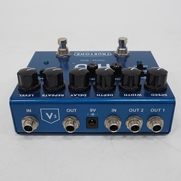 実際に弊社で買取させて頂いたTRUETONE/トゥルートーン  H2O V3 CHORUS ECHO コーラス エコー エフェクター【動作確認済】の画像 4枚目