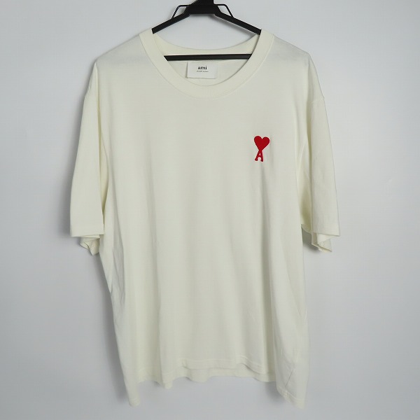 実際に弊社で買取させて頂いたami alexandre mattiussi/アミ アレクサンドルマテュッシ ハートAロゴ刺繍 半袖Tシャツ UTS004.726/M