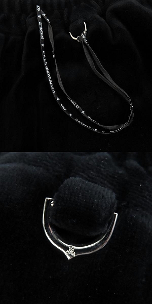 実際に弊社で買取させて頂いたMASTERMIND WORLD/マスターマインドワールド スカル ベロアパンツMW19S03-PA032-005/Mの画像 3枚目