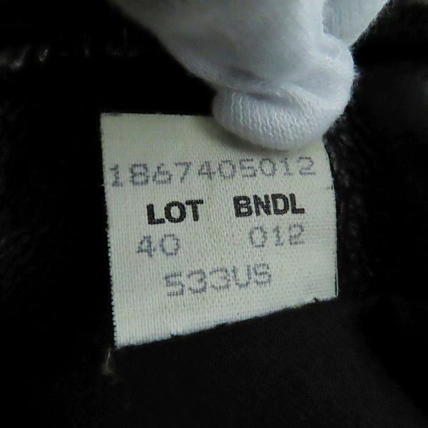 実際に弊社で買取させて頂いたSchott/ショット レザーカーコート サボテンタグ/黒牛タグ 7420 533US 40の画像 3枚目