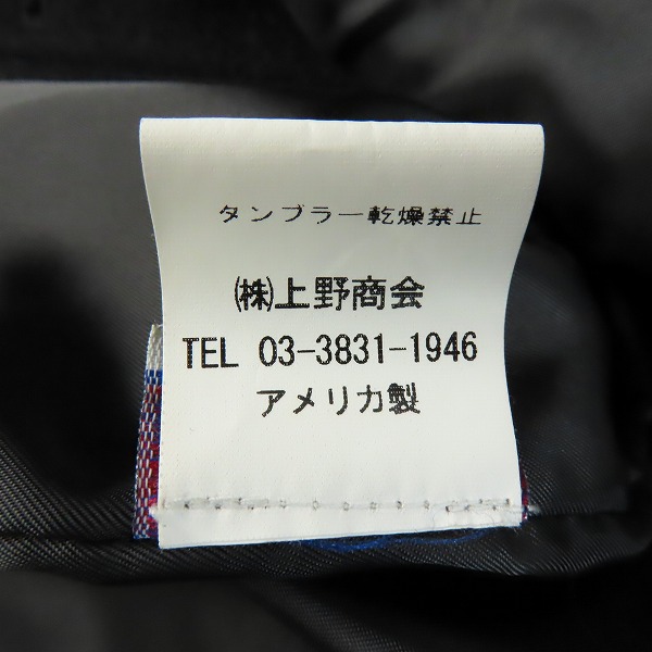 実際に弊社で買取させて頂いたSCHOTT/ショット U.S.740N PEA JACKET Pコート チェック柄/40の画像 4枚目