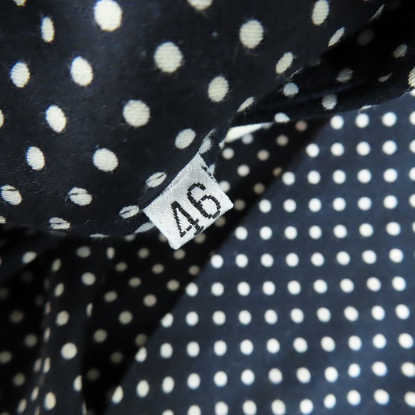 実際に弊社で買取させて頂いたVERSACE/ヴェルサーチ ドット柄シャツ/46の画像 3枚目