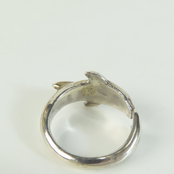 実際に弊社で買取させて頂いたHOLLYWOOD RANCH MARKET/ハリウッドランチマーケット ドルフィン/イルカ リング 14.5号の画像 7枚目