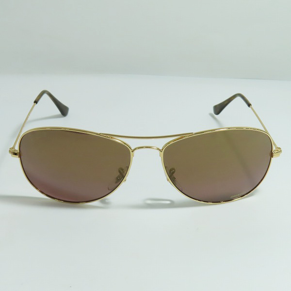 実際に弊社で買取させて頂いたRay-Ban/レイバン CHROMANCE/クロマンス ティアドロップ 偏光レンズ サングラス アイウェア RB3562の画像 1枚目