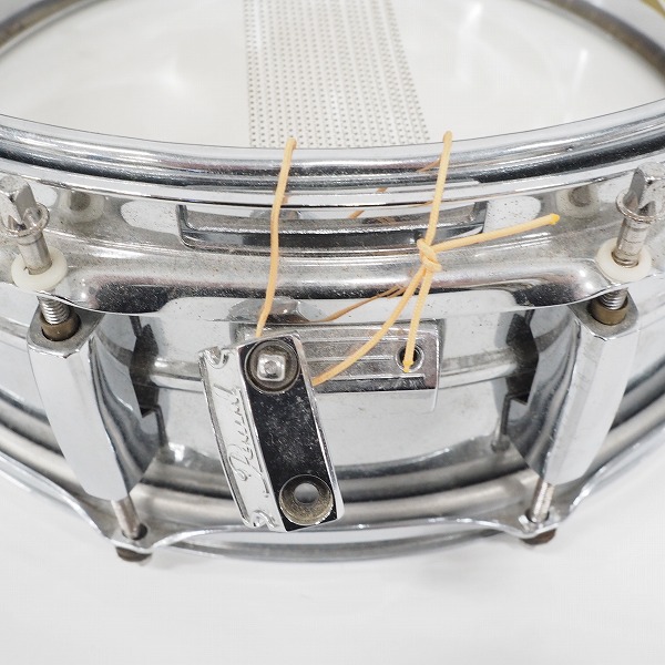 実際に弊社で買取させて頂いた【難有り】Pearl/パール SensiTone Custom Alloy Steel Shell/スチールシェル スネアドラム 14x5.5インチの画像 7枚目
