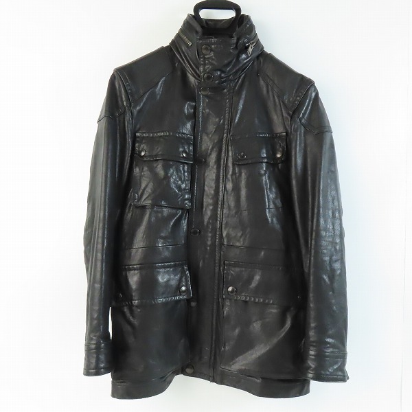 実際に弊社で買取させて頂いたBURBERRY LONDON/バーバリーロンドン ジップアップ ブルゾン レザージャケット A1F71-416-09 L