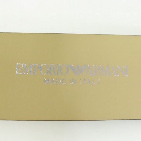実際に弊社で買取させて頂いたEMPORIO ARMANI/エンポリオアルマーニ 2016秋冬 レザーベルト/Y4S079の画像 3枚目